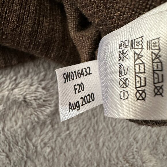 Smartwool Men's Sparwood Brown Wool Blend Sweater SMALL - Picture 7 of 7